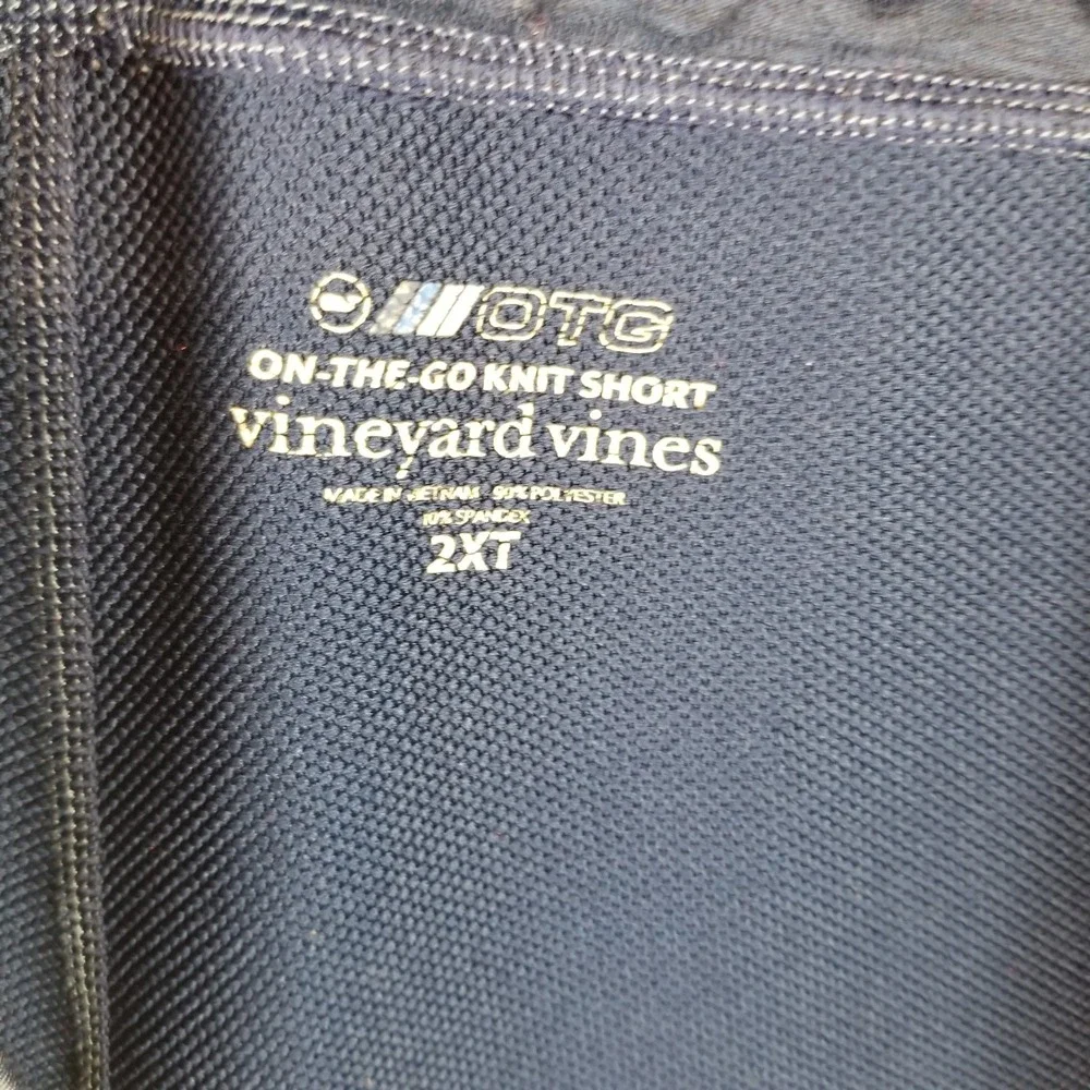 Vineyard Vines Knit Shorts Men 2X Tall Blue On-The-Go OTG Performance Drawstring
